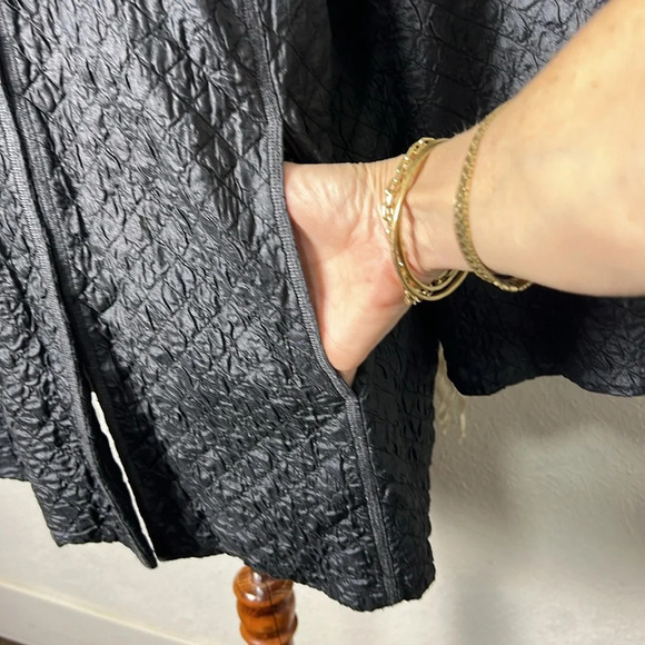 Eileen Fisher Women Gray Tussah Silk Jacket 1X - Picture 4 of 11